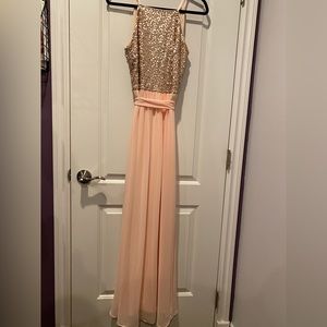 Rose gold gown
